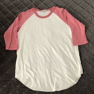 Junk Food Pink/White Vintage T-Shirt